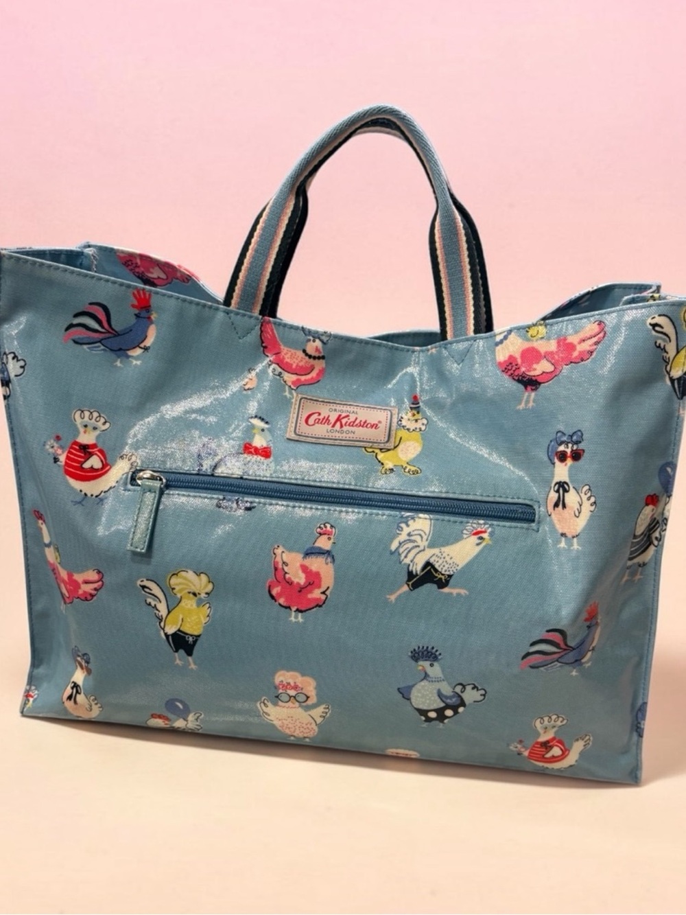 Rare Vtg~ Hen Party by Cath Kidston London Tote with Adjustable Cross-Body Strap - Picture 2 of 15